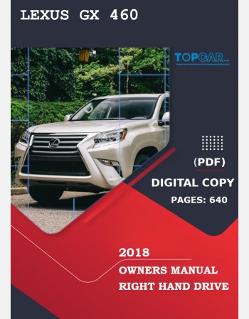 2018 lexus gx 460 owners manual